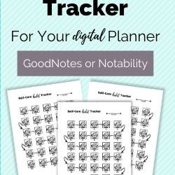 Free Self-Care Habit Tracker PDF (leaf hands)