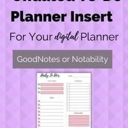 Free Daily Undated Digital To-Do Planner Insert