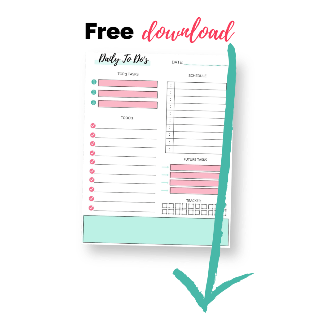 free daily planner insert-2